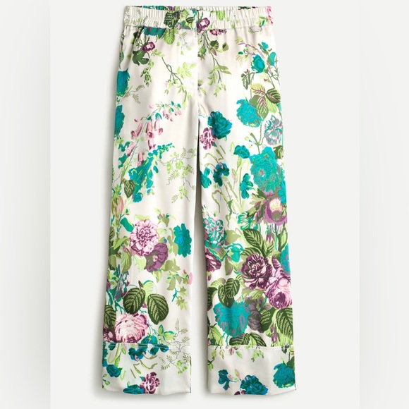 J. Crew Pants - JCrew Collection Ratti Floral Print Cropped Pants size 2